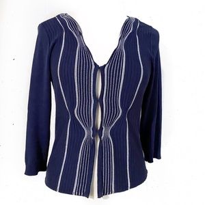 CABi Dark Blue Women Cardigan